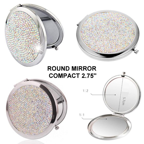 NWT Sparkling Crystal Rhinestone Bling Silver Stocking Stuffers Makeup B… - Picture 16 of 17